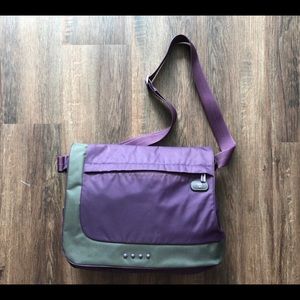 TUMI PURPLE SLIM LAPTOP BAG Messenger shoulder